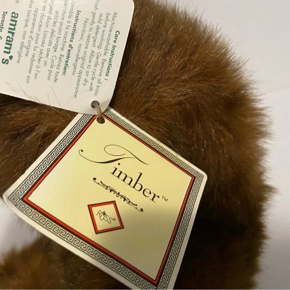 Russ Teddy Bear Timber Plush Brown Grizzly Stuffed Animal Toy Amram 11” Figure - Picture 8 of 11